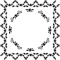 Vector illustration design wallpaper with various ornate of flower frame