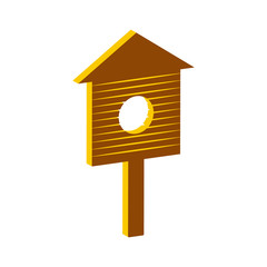 Nesting box icon.Isometric and 3D view.