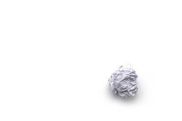 crumpled paper ball