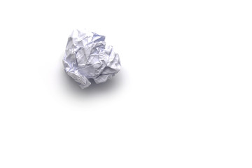 crumpled paper ball