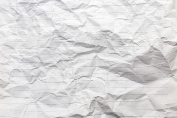 Obraz premium crumpled of white blank paper with line