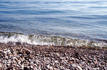 Fototapeta na wymiar The shore of Lake Baikal
