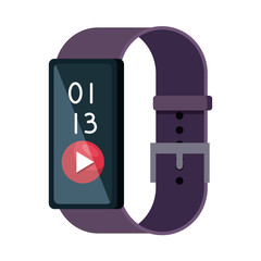 smartwatch with media player button