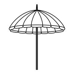 Fototapeta premium beach umbrella summer isolated icon