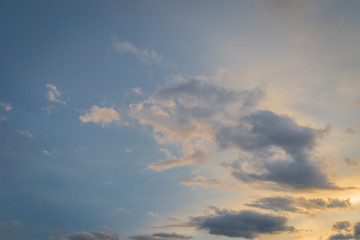 Naklejka na ściany i meble clouds and sky before sunset background