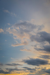 clouds and sky before sunset background
