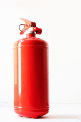 Red Fire extinguisher, Fire extinguisher available in fire emergencies