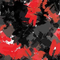 Abstract seamless vector background of paint strokes