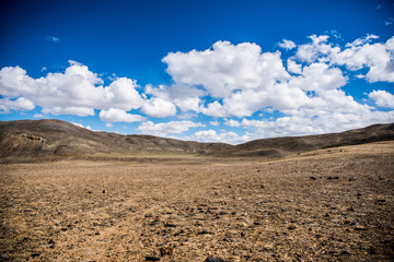 Beautiful spring landscape in Altai