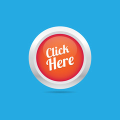 Round Glossy Click Here Button