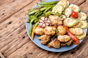 Summer vegetables grill