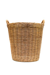 Obraz premium Basket wicker isolated on white background.