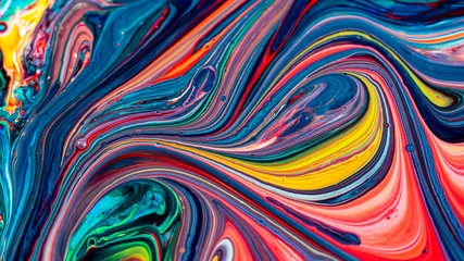 Abstrakter Hintergrund der schönen Acrylfarbe © khamkula