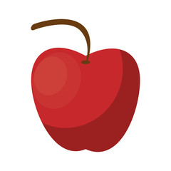 delicious apple icon cartoon isolated