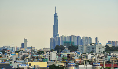 Fototapeta premium Skyline of Saigon (Ho Chi Minh City)
