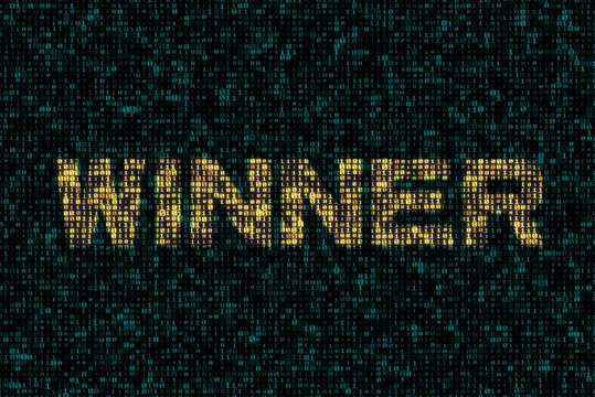 Abstract technology digital with word.