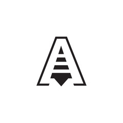 A initial letter logo design vector template