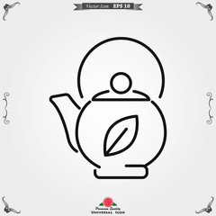 Aromatherapy icon, accessory for aromatherapy. Concept illustration for web site