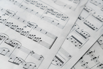 Obraz premium Music score in black and white