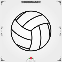 Sport ball icon. Flat vector illustration isolated on background