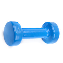 Obraz premium Dumbbell isolated on a white background.