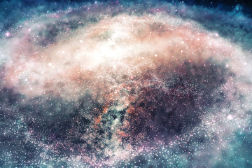 Cosmic universe star cloud and galaxy