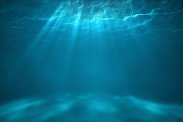 Underwater scene with light