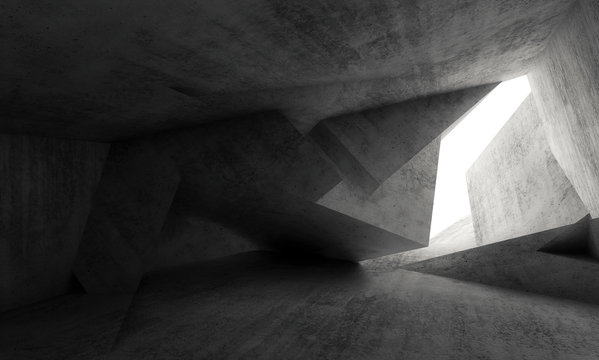 Abstract interior background 3d
