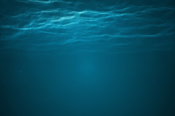 Underwater scene with light