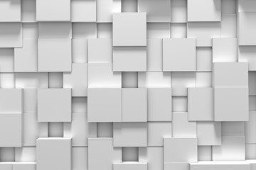 Abstract white squares