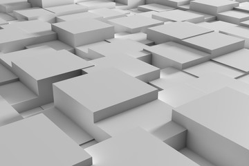 Abstract white squares