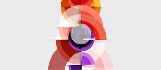 Obraz premium Geometric design abstract background - circles