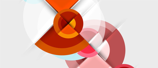 Obraz premium Circular geometrical design template