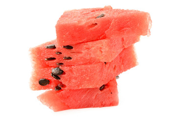 juicy watermelon on a white background