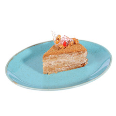Baking carved on a white background