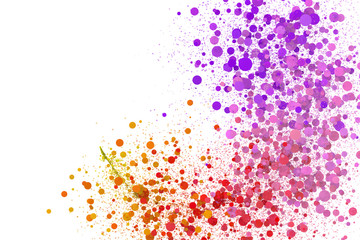 Colorful rainbow color points.