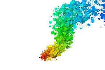 Colorful rainbow color points.