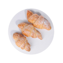 Baking carved on a white background