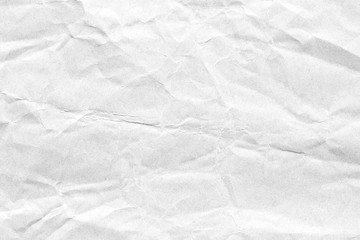 Crumpled white background paper texture