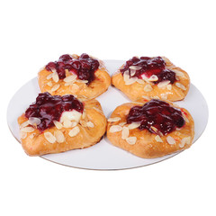 Baking carved on a white background