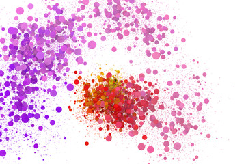 Colorful rainbow color points.