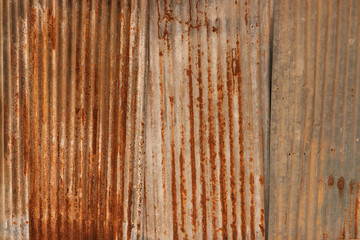 Orange Metal rusty background, Metal grunge texture on galvanized iron plate