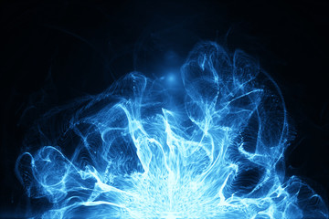 Energy storm with fire