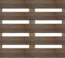 Pallet isolated on white 3D Rendering