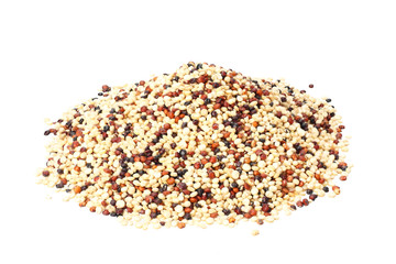 Obraz na płótnie Canvas quinoa isolated on white background. quinoa seed