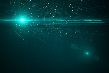 Obraz premium Siatka cyfrowa z liczbami