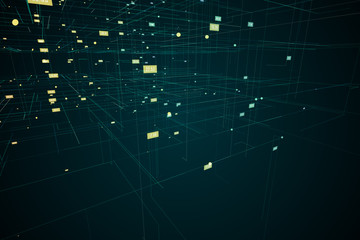 Digital grid with numbers