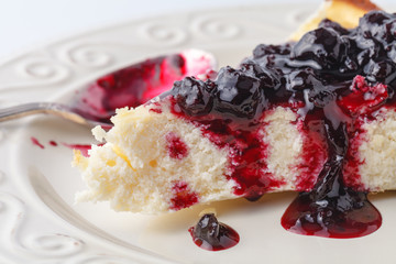 Small homemade deset pie with berries