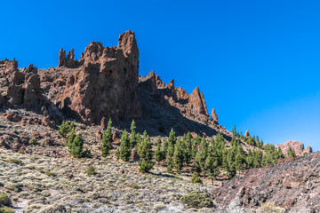 Rock on the edge of the ancient Caldera