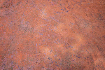 old cracked wall or orange cement floor texture and background